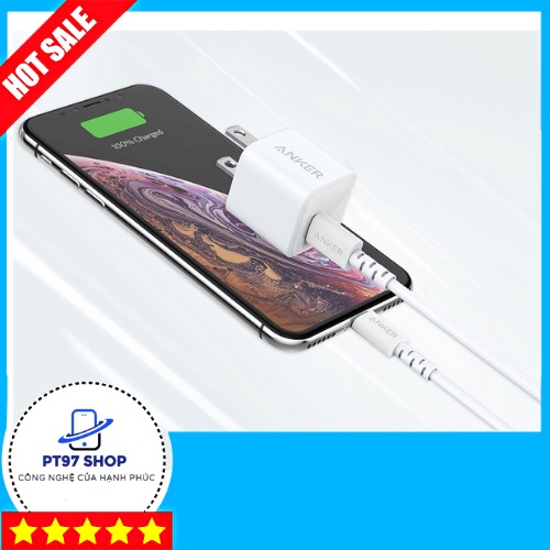 Cốc Sạc Nhanh ANKER PowerPort PD Nano 18W 1 cổng USB-C PD - A2716 - Cốc cho Iphone 11Pro/ 12/ 12pro/12promax/ 13/ 13Pro