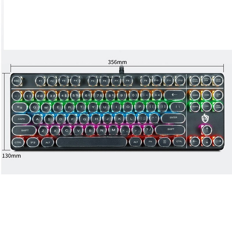 Bàn Phím Cơ E917 black Gaming - Led xuyên phím