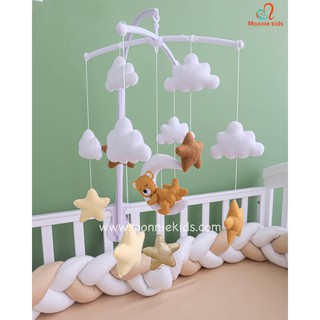 Đồ Chơi Treo Cũi 𝗵𝗮𝗻𝗱𝗺𝗮𝗱𝗲 MonMon Có Phát Nhạc