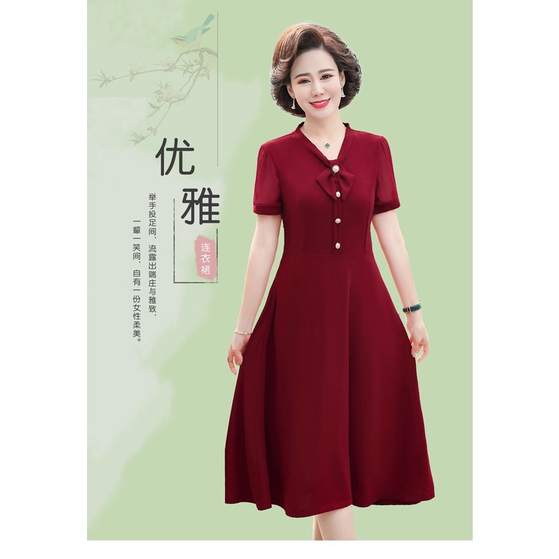 Đầm Cưới Sang Trọng Thời Trang Mùa Hè Cho Nữ Trung Niên 40-50 Tuổi