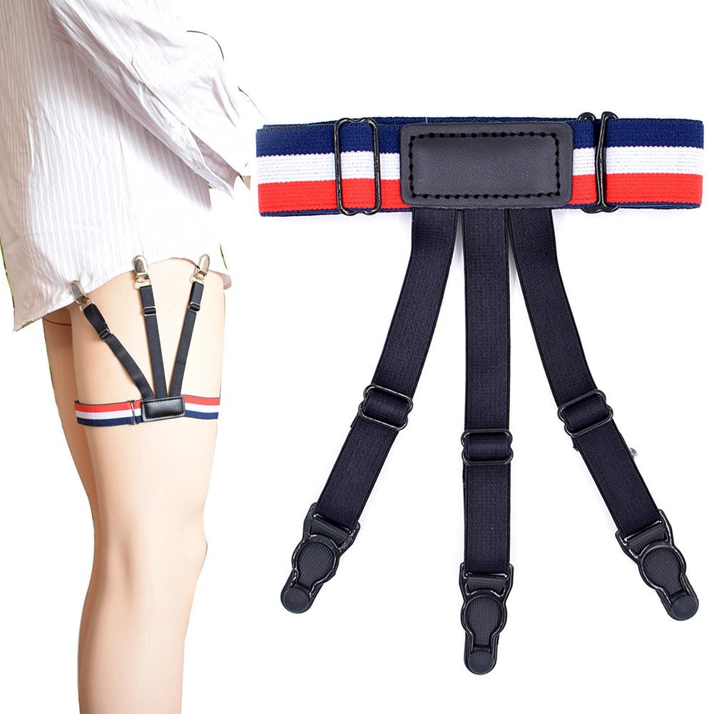 Set 2 dây đai giữ áo sơ mi cho nam đeo quanh chân