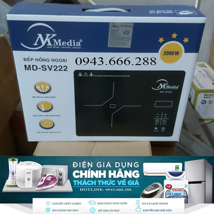Bếp hồng ngoại cảm ứng NK Media MD-SV222