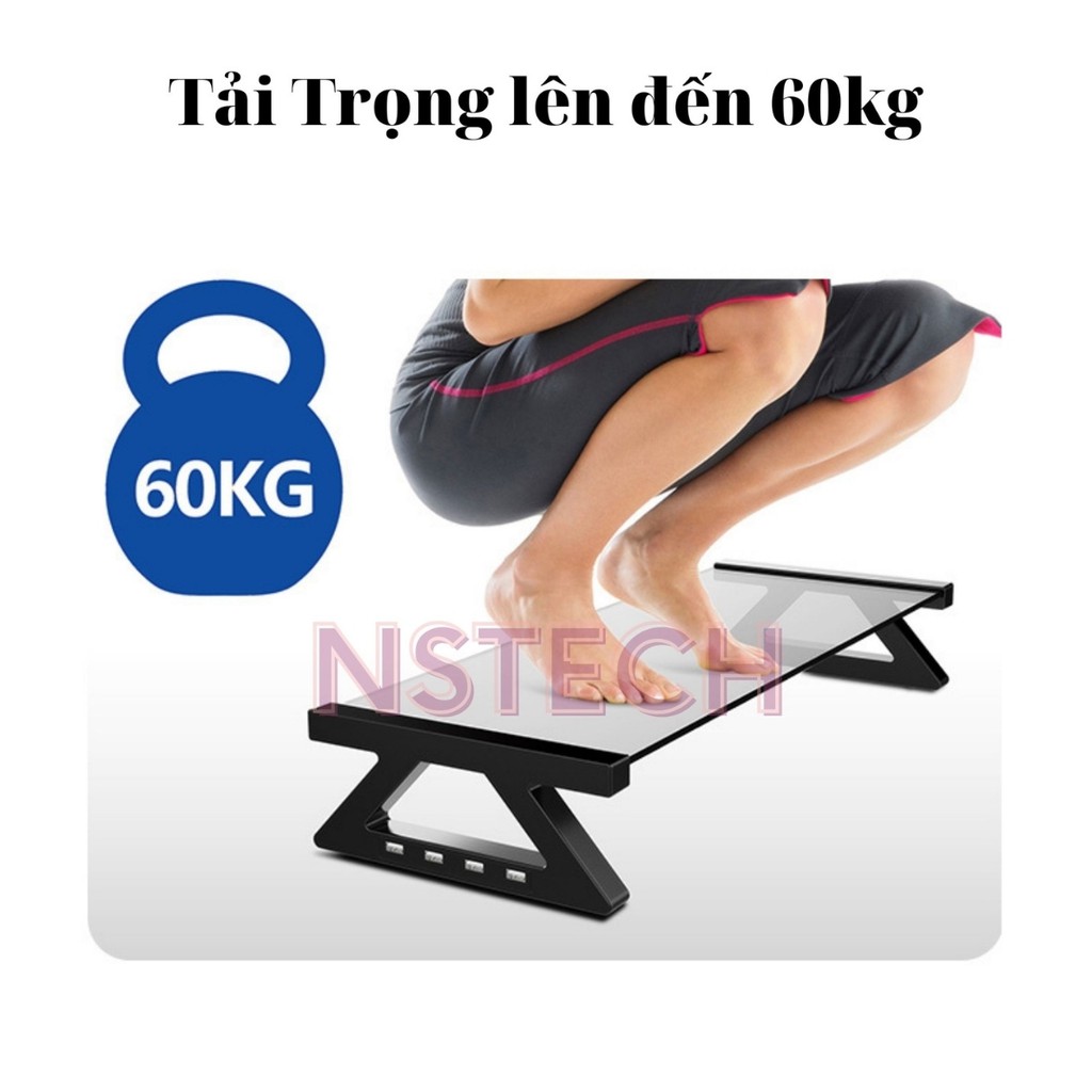 Giá kệ đỡ kê màn hình máy tính pc, máy tính, laptop kèm 4 hub usb cao cấp