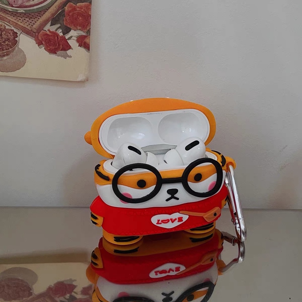 Vỏ case ốp bảo vệ cho airpods 1 2 3 pro chất chống bẩn hình cute
