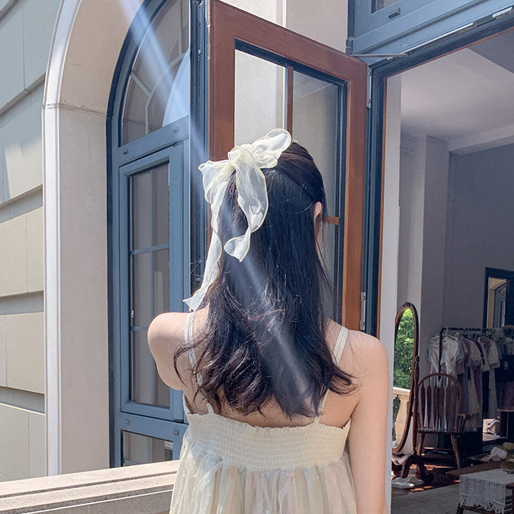 (Hàng Mới Về) Dây Chun Buộc Tóc Gắn Nơ Xinh Xắn Mihan1 Dành Cho Nữ