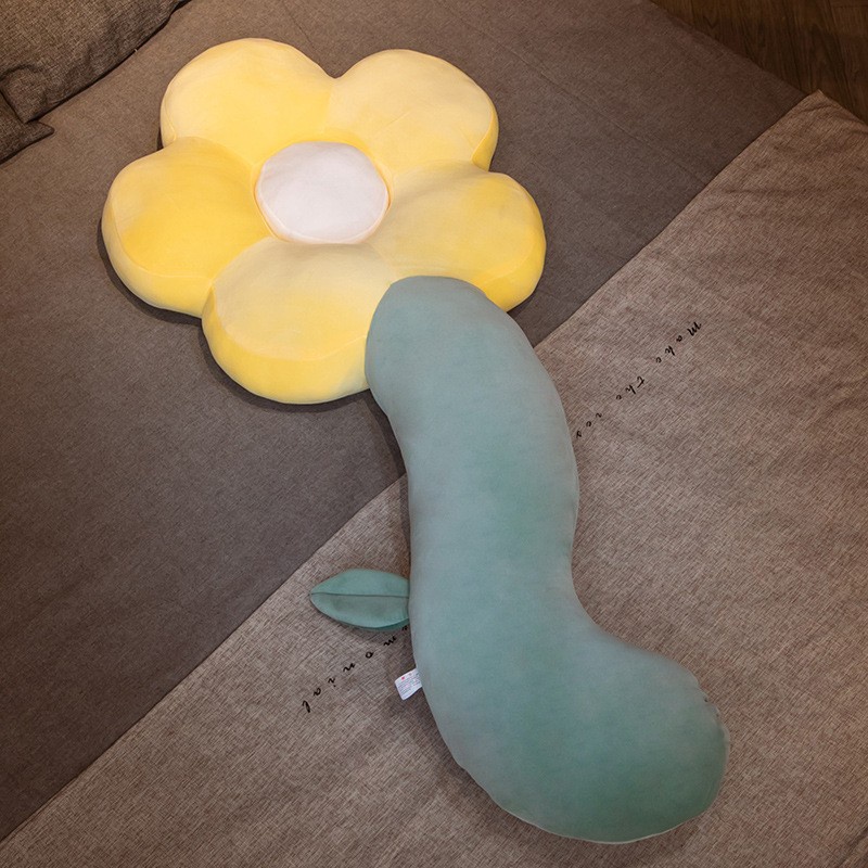 Gối Ôm Dài Hình Hoa Hướng Dương Phong Cách Bắc Âu Mới