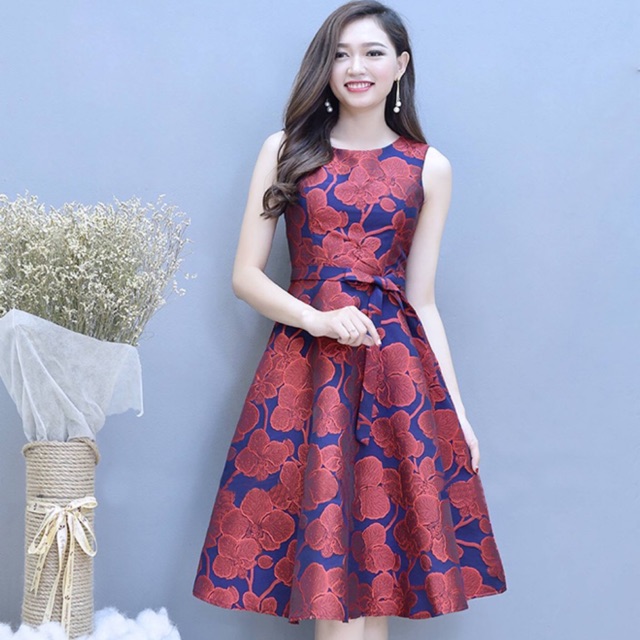 VÁY XOÈ GẤM CAO CẤP CÓ TÚI | BigBuy360 - bigbuy360.vn