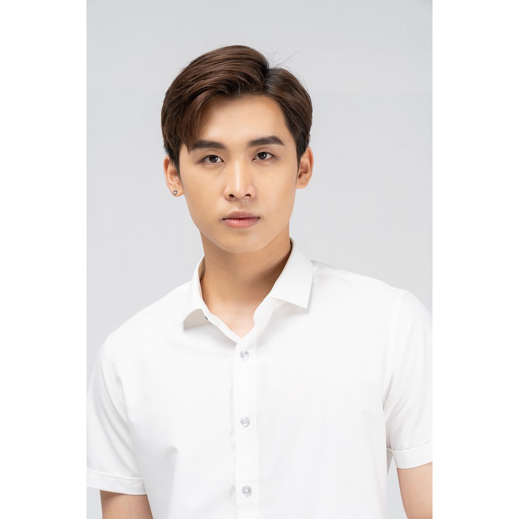 Áo sơ mi nam cộc tay chính hãng YODY chất liệu nến dáng slim - SNM4001 | BigBuy360 - bigbuy360.vn