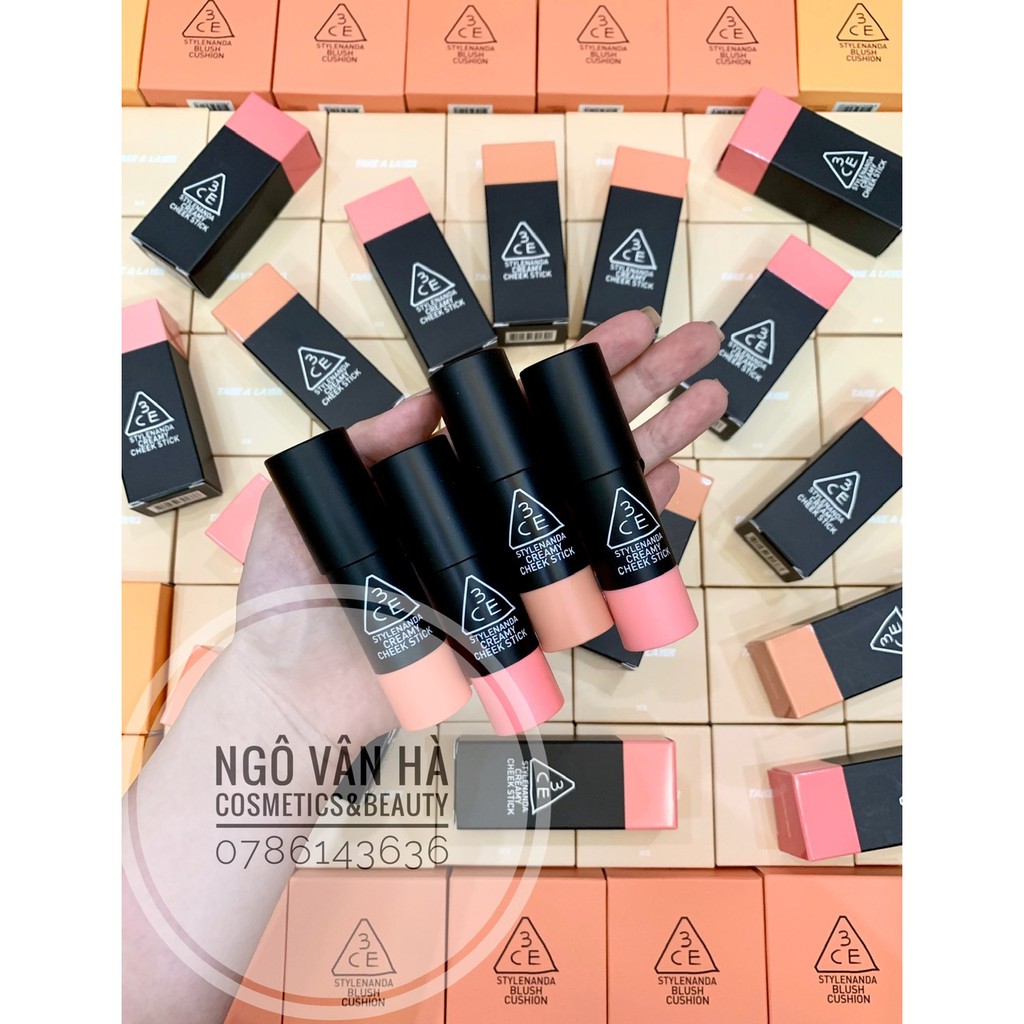 Má hồng dạng kem thỏi 3CE CREAMY CHEEK STICK