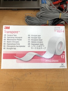 ✅ Băng keo trong plastic y tế 3M Transpore 1527-1 (HỘP 12 CUỘN)