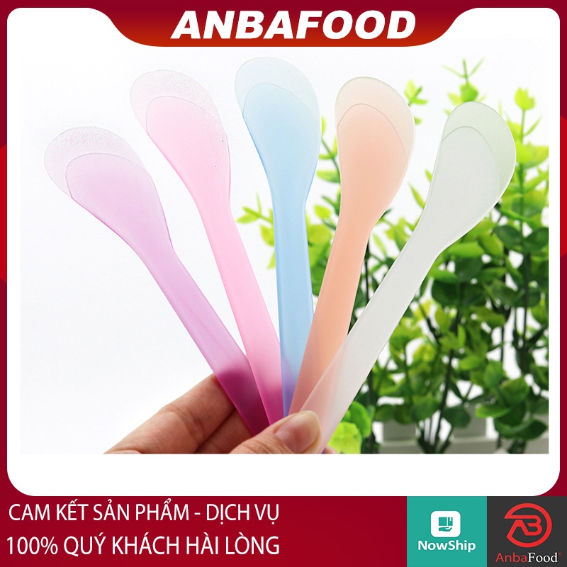 Thìa Nhựa Trong Suốt Trộn Bột Mặt Nạ - Bộ bát trộn mặt nạ