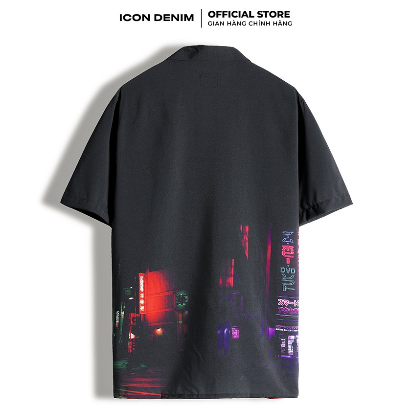 Áo Sơ Mi Nam ICON DENIM Tay Ngắn Cổ Bẻ City Night | BigBuy360 - bigbuy360.vn