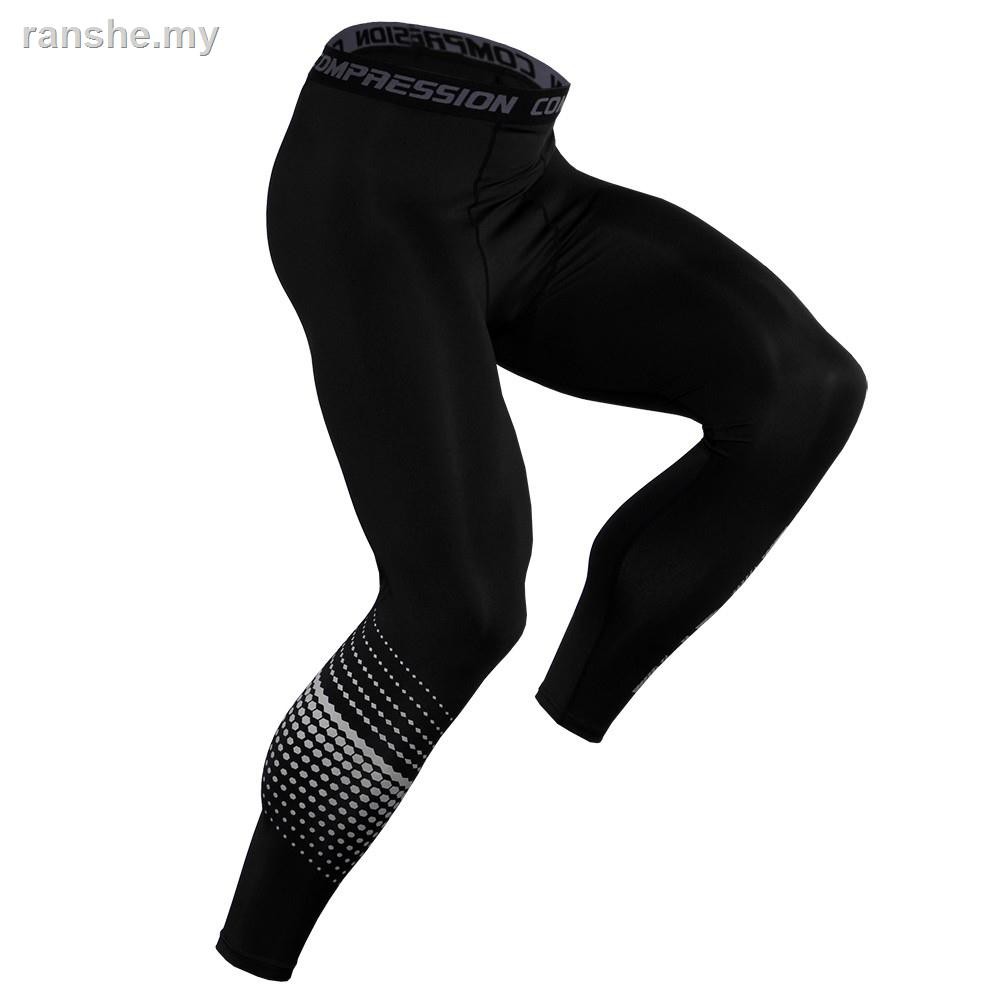 Quần Legging Thể Thao Nam Họa Tiết Chấm Bi Chất Liệu Nhanh Khô