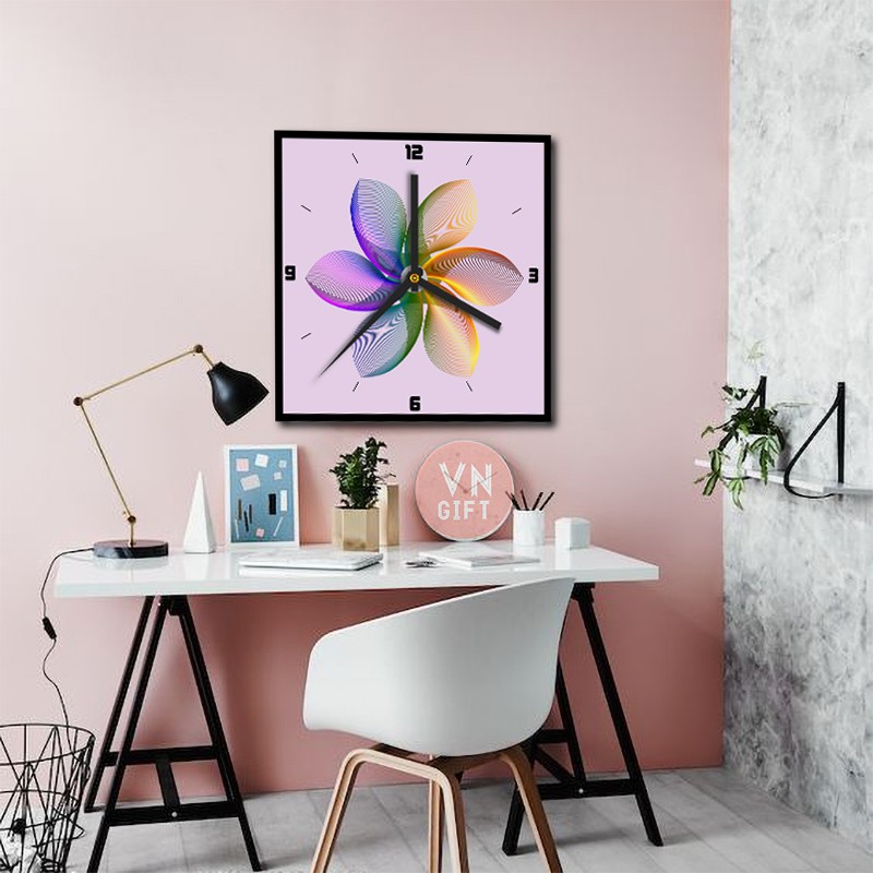 Đồng Hồ In Hình Hoa Siêu Đẹp I DH6