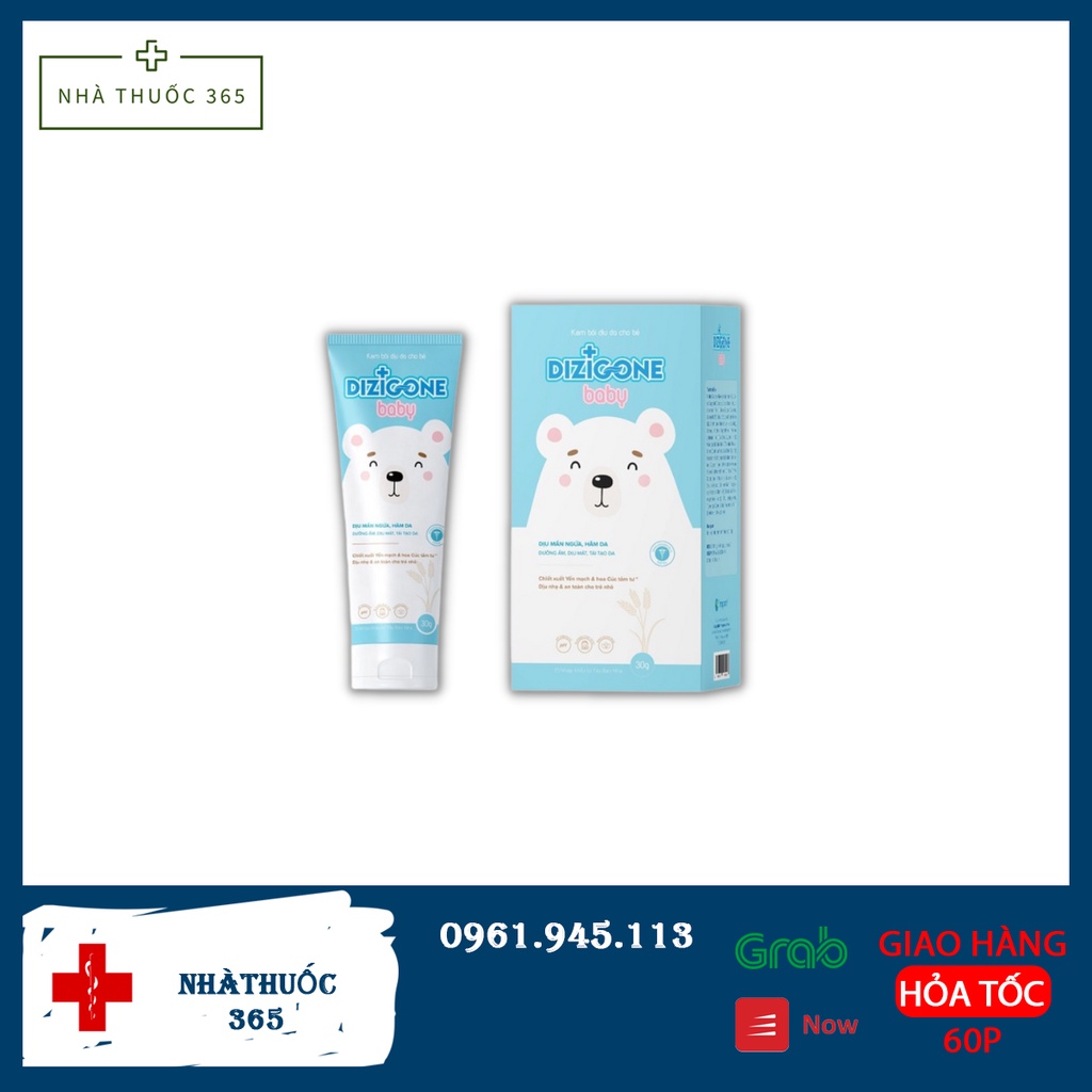 Kem DIZIGONE Baby dịu mẩn ngứa, ngừa hăm da, bảo vệ và phục hồi da bé 30g