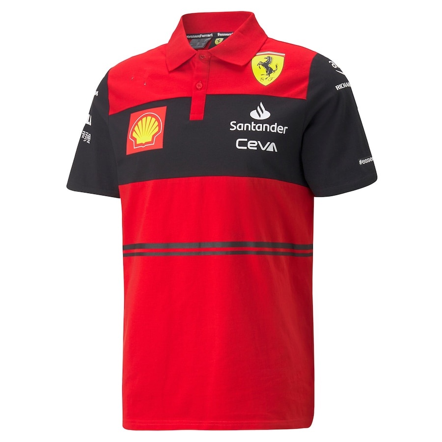 Áo polo In Hình Đội Ferrari 2022 2023 Thời Trang