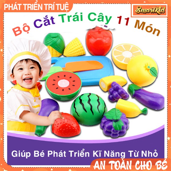 Bộ Cắt Trái Cây Hoa Quả 11 Món Cho Bé Loại Đẹp Bằng Nhựa