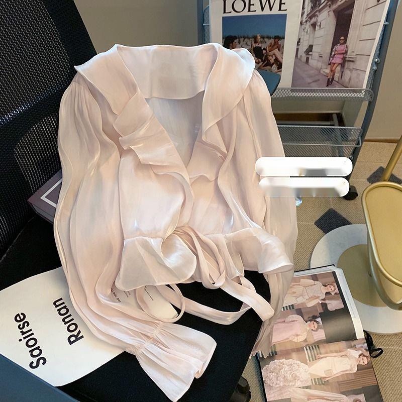 Áo Sơ Mi Nữ Hai Lớp Phong Cách Hàn Quốc Ngọt Ngào