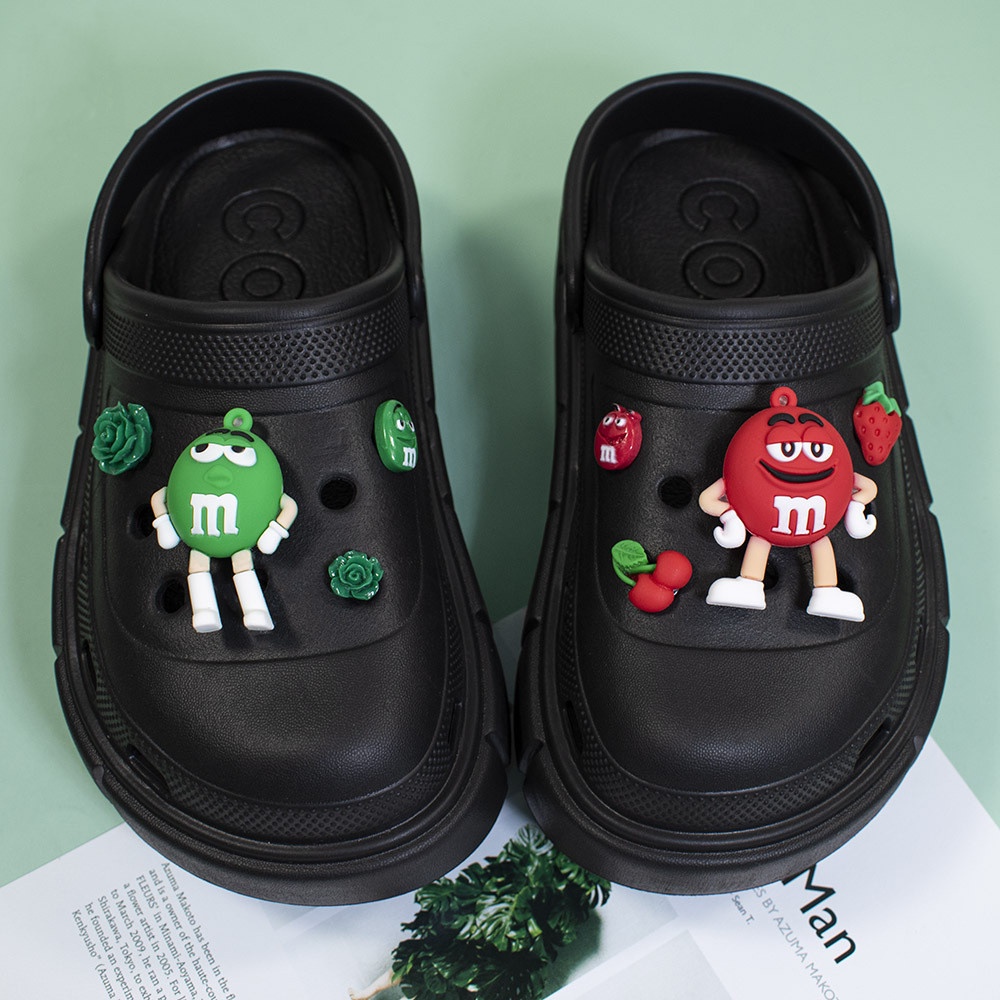 Phụ Kiện Trang Trí Giày Crocs Hình Hoạt Hình Dễ Thương DIY