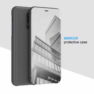 Bao da điện thoại tráng gương thời trang cho Samsung Galaxy J4/J6 2018