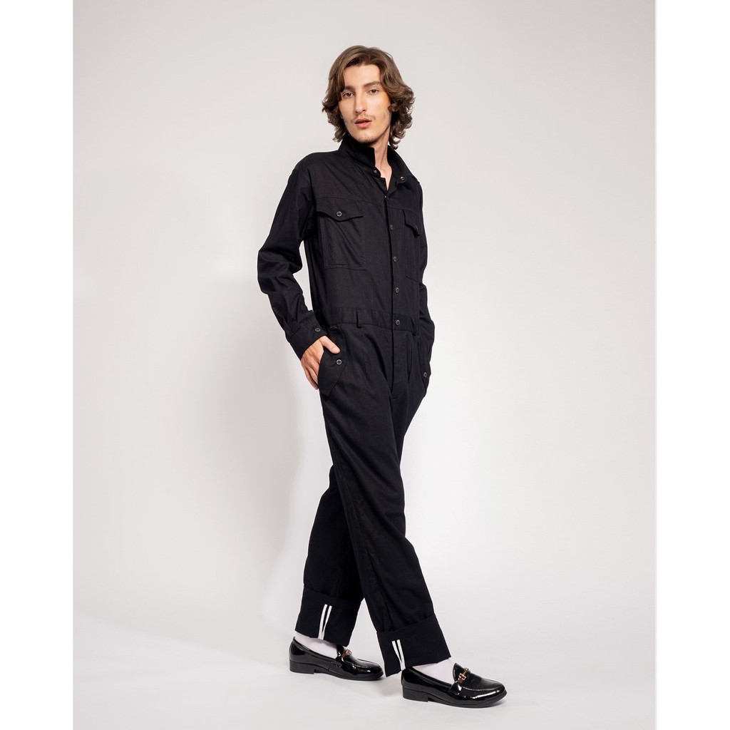 [Mã LT200 giảm 200K đơn 699K] Jumpsuit Yvette Libby N'guyen Paris, Spirit St.Louis, Màu Đen