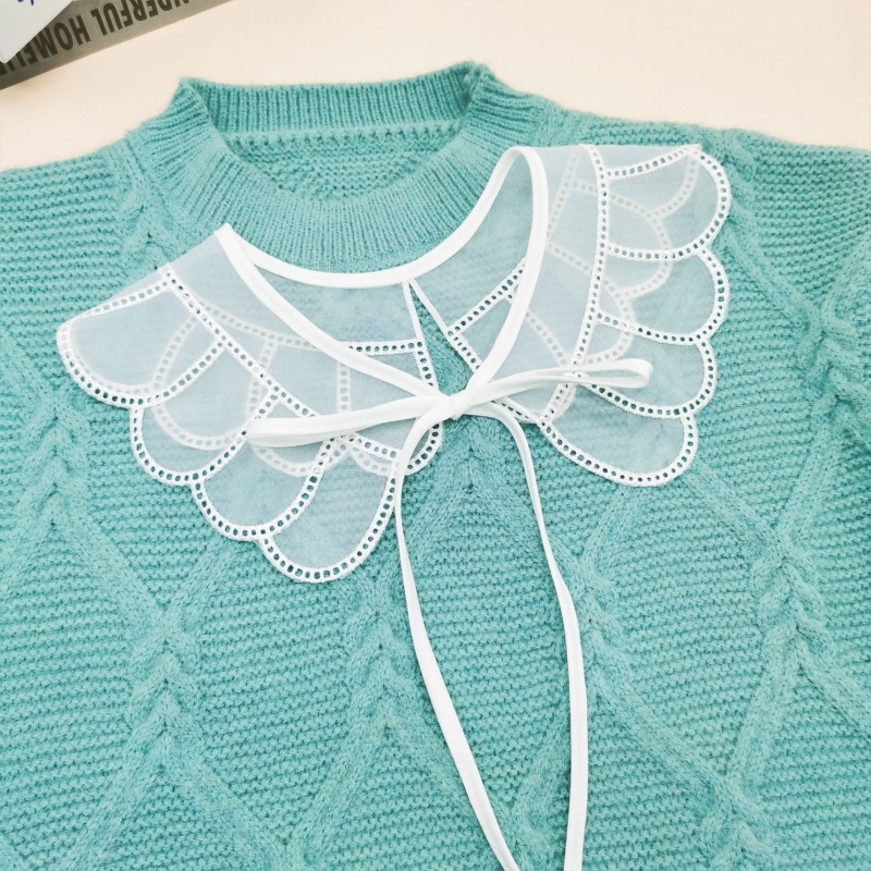 Cổ Áo Sơ Mi Giả Ren Thời Trang Nữ