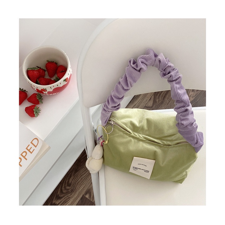 Túi cầm tay đeo vai màu sắc ngọt ngào phong cách Nhật Bản thời trang cho nữ