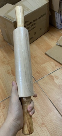 Cán lăn bột gỗ 38cm