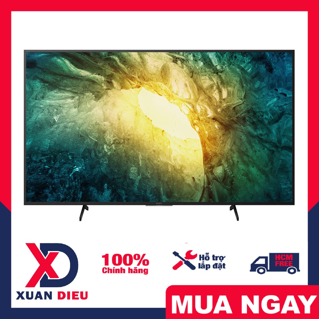 Android Tivi Sony 4K 65 inch KD-65X7500H - Nơi sản xuất:Malaysia,bảo hành 2 năm. Giao miễn phí HCM. giao trong ngày