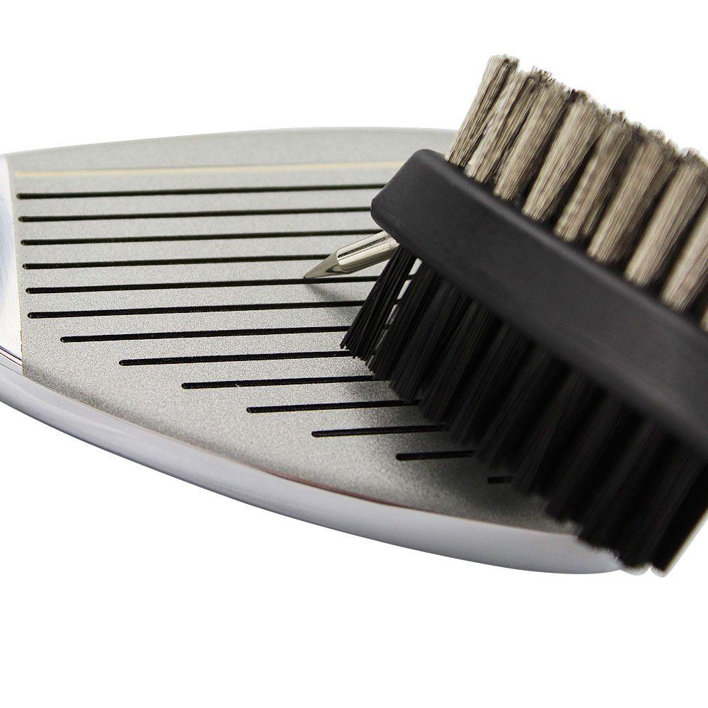 GLENES High Quality Retractable Groove Cleaner 2 Sided Groove Cleaning Brush Golf Club Brush Golf Zip-line Sporting Goods Durable Sharpener Tool Cleaner Golf Accessories/Multicolor