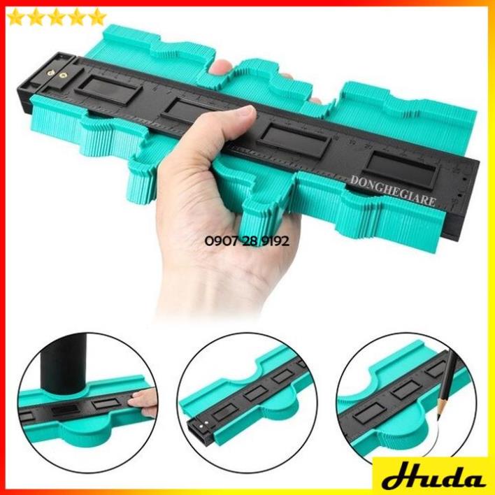 THƯỚC SAO CHÉP HÌNH DẠNG ĐA NĂNG ❤️CÓ KHÓA❤️ THƯỚC ĐO CẮT GẠCH LÁT NỀN DỤNG CỤ THI CÔNG GIẤY DÁN TƯỜNG THẢM LÓT SÀN