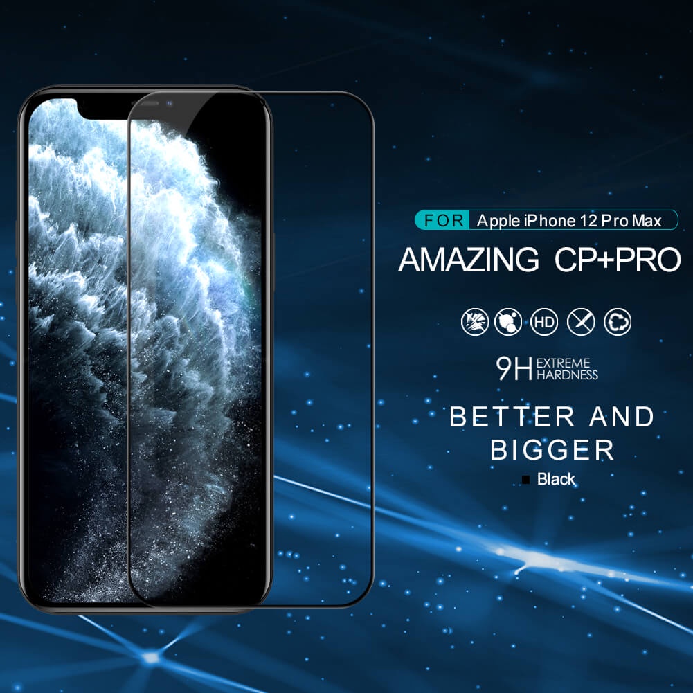 Nillkin Amazing CP + Pro - Kính cường full viền bảo vệ màn hình cho Apple iPhone 13 Pro Max , iPhone 12 Series cao cấp