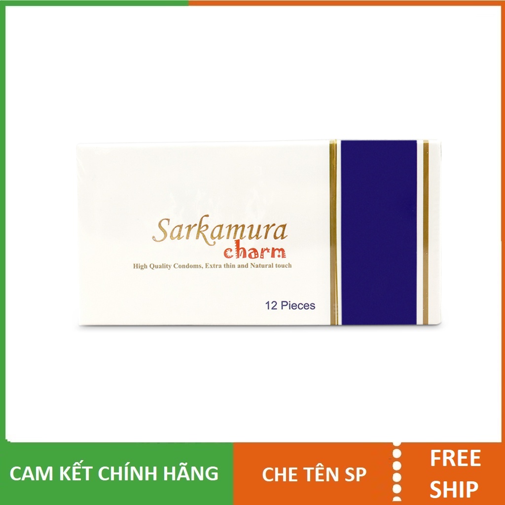 Bao cao su gai siêu mỏng hộp 12 chiếc Sakamura Charm - bcs Nhật