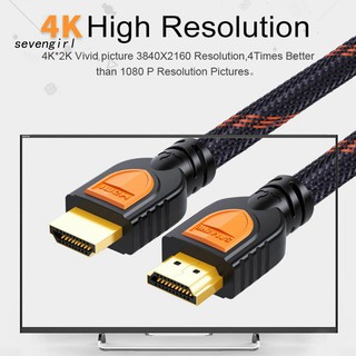 Dây cáp hdmi 2.0 4k / 60hz 18gbps 3840x2160 hdmi sang hdmi 2.0 hdr 3d hỗ trợ cho laptop tv