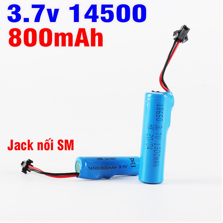 Pin sạc 14500 3.7v 800mah dung lượng cao dùng cho xe mô hình đồ chơi điều khiển