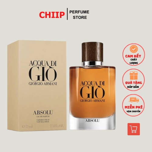Nước Hoa Nam Aquadi Giò Absolu DT:100ml - Dầu thơm Aquadi gio (Nâu) lưu hương lâu♥Nam tính lịch lãm