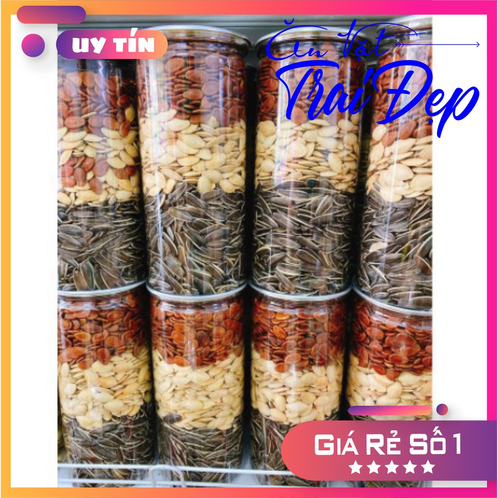 Hạt Dưa Mix 3 Vị Hủ pet 500g - Trai Đẹp Snack