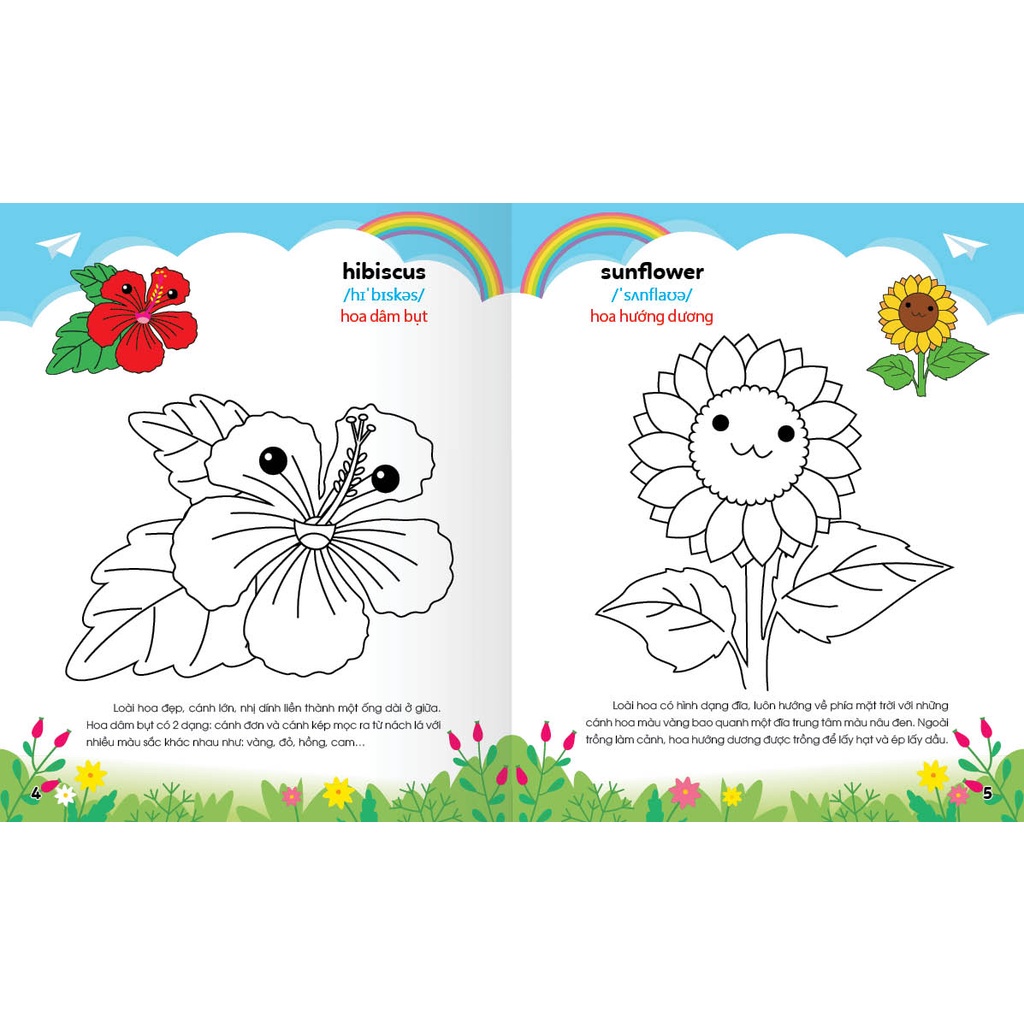 Sách - Colouring 365 ngày Tô màu - KHÁM PHÁ THẾ GIỚI PHÁT TRIỂN TRÍ TUỆ - Hoa, Quả, Rau, Củ (Tập 3)