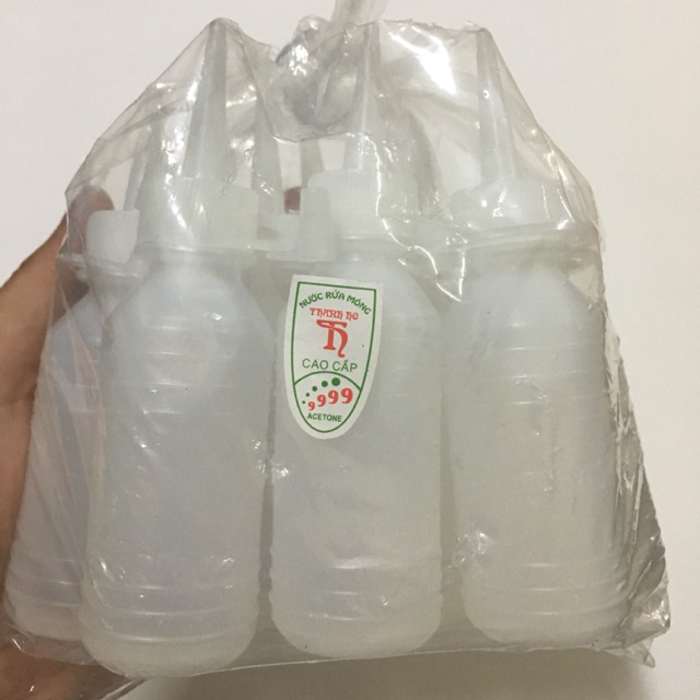 Combo 10 lọ axeton rửa móng