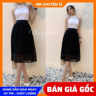 CHÂN VÁY VOAN CỰC XINH V04 ⚡ẢNH THẬT⚡ CHÂN VÁY VOAN LỮNG ⚡ CHÂN VÁY NỮ