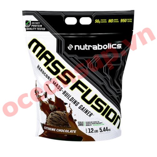  Sữa Tăng Cân Mass Fusion Nutrabolics Bịch 5.4kg Tăng Cơ Nạc