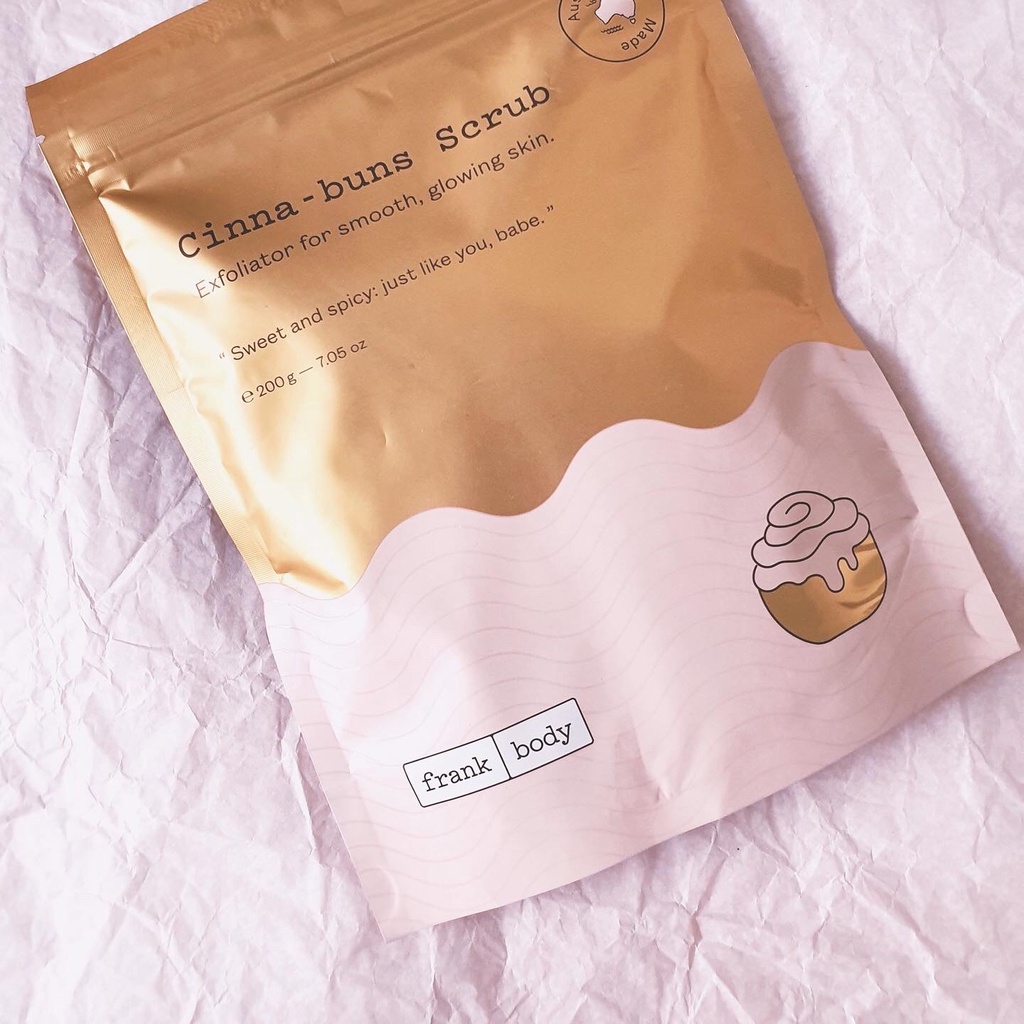 Tẩy da chết Frank Body coffee scrub fullsize 200g (mùi cinnabuns, a-beauty, rose gold shimmer) | BigBuy360 - bigbuy360.vn