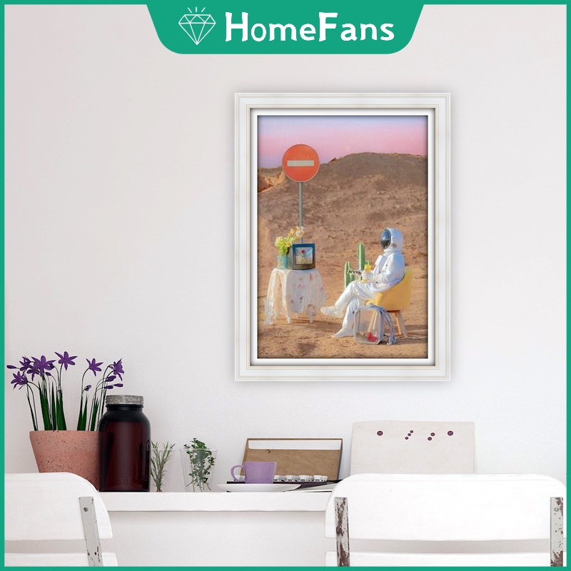 Bộ Tranh Đính Đá 5D Họa Tiết Phi Hành Gia Độc Đáo Diy Dùng Trang Trí Nhà Cửa