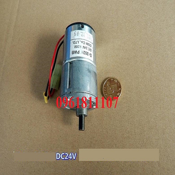 Motor giảm tốc 24v 17rpm lực 18KG 3524