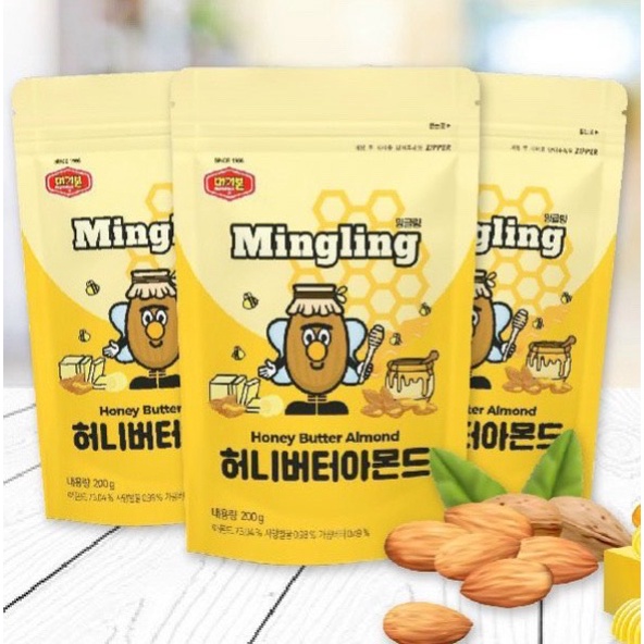 Hạnh Nhân Tẩm Bơ Mật Ong Hàn Quốc Honey Butter Almond Murgerbon 200g