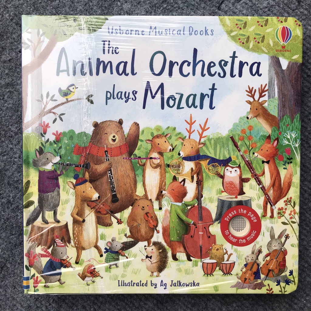 Sách Usborne tương tác âm thanh - The Animal Orchestra plays Mozart