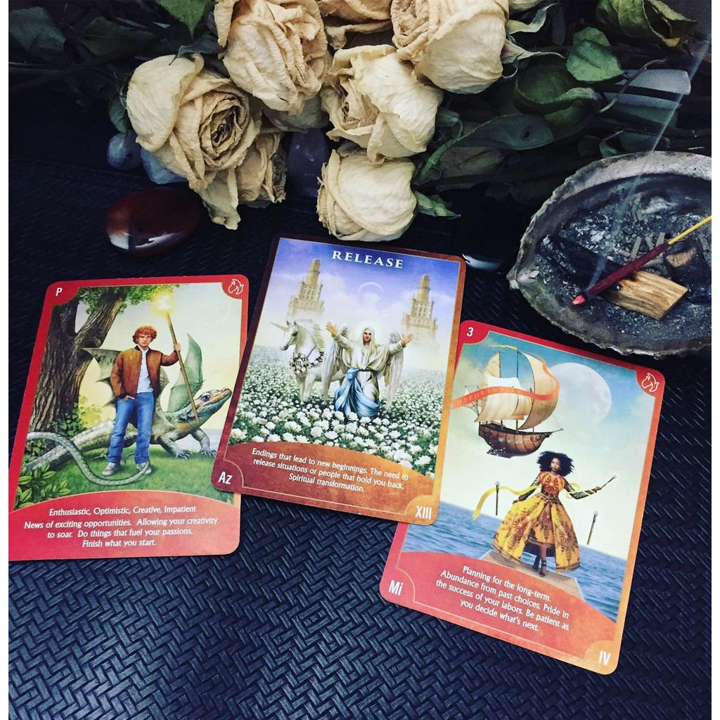 Bộ Bài Angel Wisdom Tarot (Mystic House Tarot Shop) - Bài Gốc Authentic Chính Hãng 100%