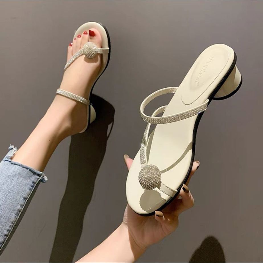 Giày Sandal Cao Gót Hở Mũi Thời Trang Xu Hướng