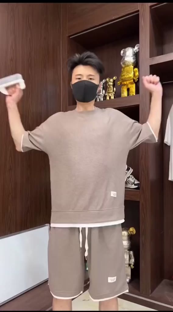 Bộ Thể Thao Nam Cộc Tay Tổ Ong Mặc Nhà, Bộ Quần Áo Nam Mềm Nhẹ Co Giãn Thoải Mái Cả Ngày BTO | BigBuy360 - bigbuy360.vn