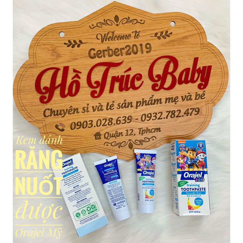 Kem đánh răng Orajel Mỹ cho bé